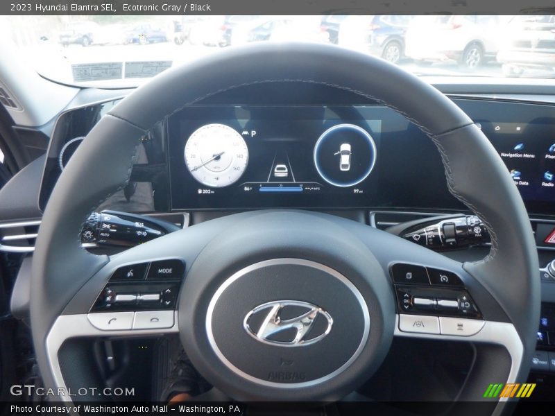 Ecotronic Gray / Black 2023 Hyundai Elantra SEL