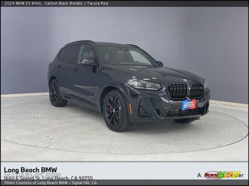 Carbon Black Metallic / Tacora Red 2024 BMW X3 M40i