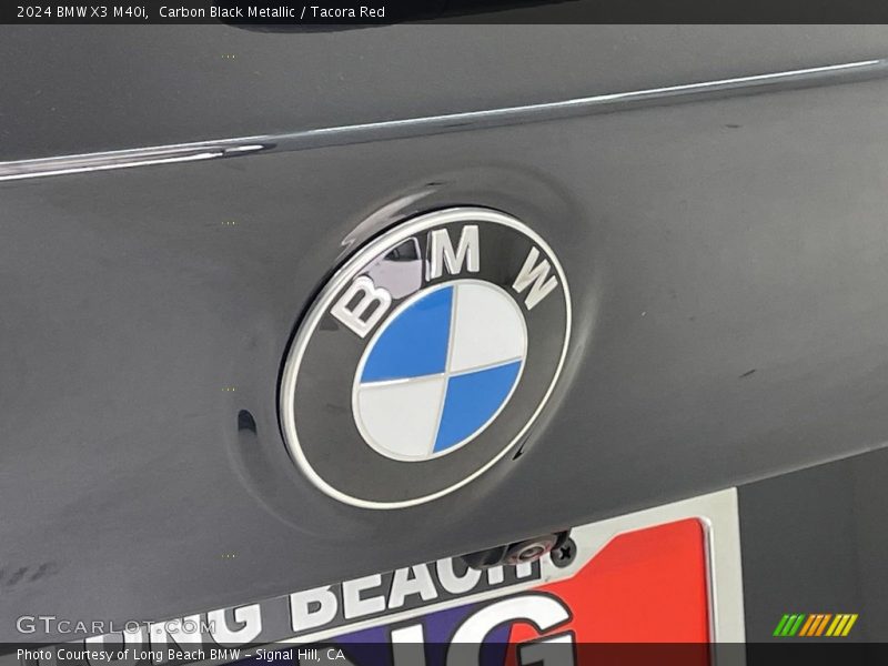 Carbon Black Metallic / Tacora Red 2024 BMW X3 M40i