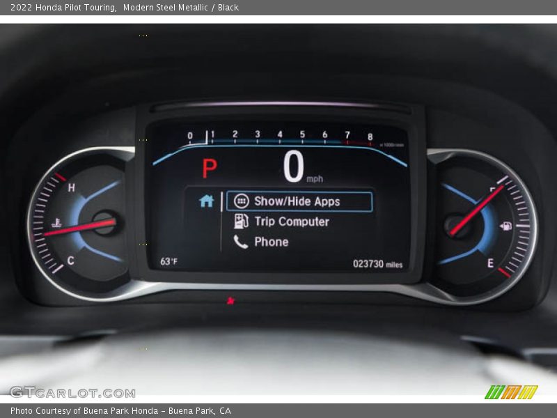  2022 Pilot Touring Touring Gauges