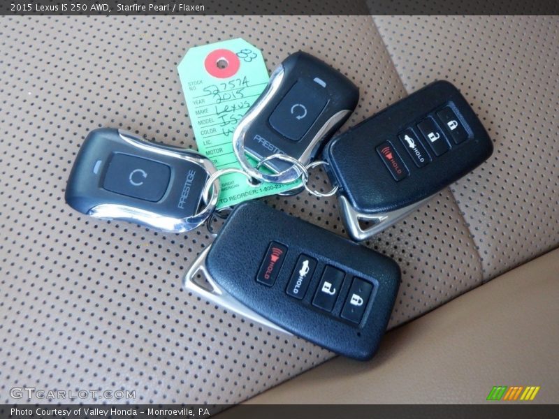 Keys of 2015 IS 250 AWD