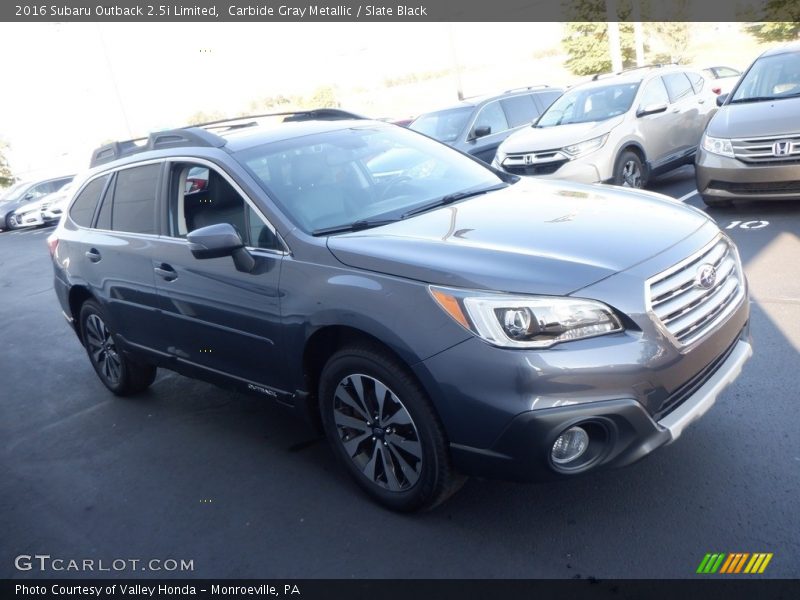 Carbide Gray Metallic / Slate Black 2016 Subaru Outback 2.5i Limited