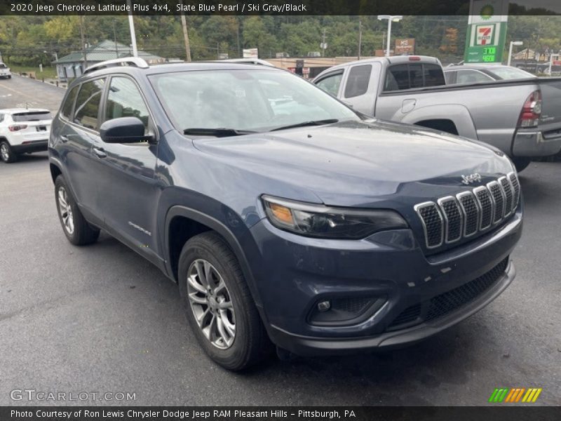 Slate Blue Pearl / Ski Gray/Black 2020 Jeep Cherokee Latitude Plus 4x4