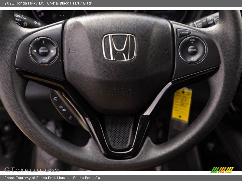 Crystal Black Pearl / Black 2021 Honda HR-V LX
