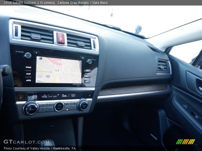 Carbide Gray Metallic / Slate Black 2016 Subaru Outback 2.5i Limited