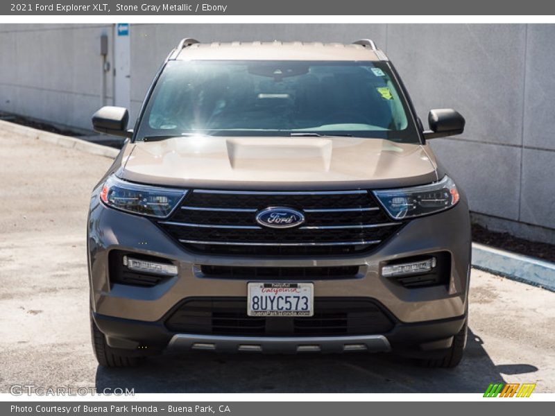 Stone Gray Metallic / Ebony 2021 Ford Explorer XLT