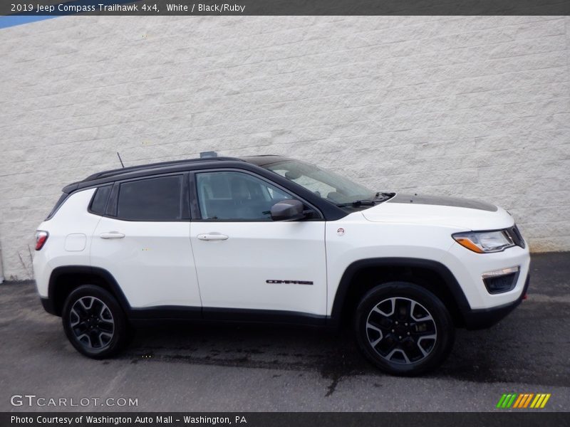 White / Black/Ruby 2019 Jeep Compass Trailhawk 4x4
