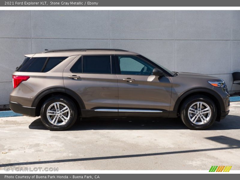 Stone Gray Metallic / Ebony 2021 Ford Explorer XLT