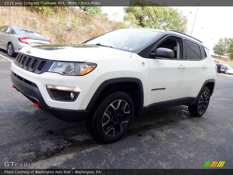 White / Black/Ruby 2019 Jeep Compass Trailhawk 4x4
