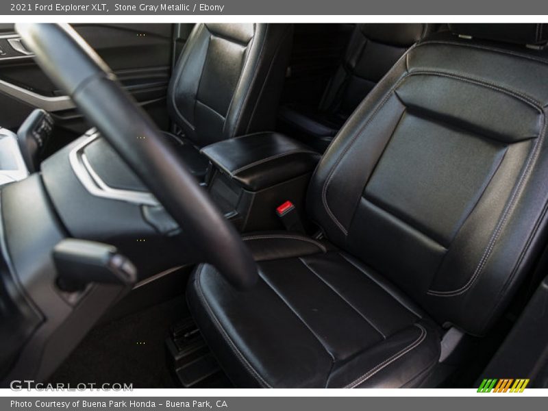 Stone Gray Metallic / Ebony 2021 Ford Explorer XLT