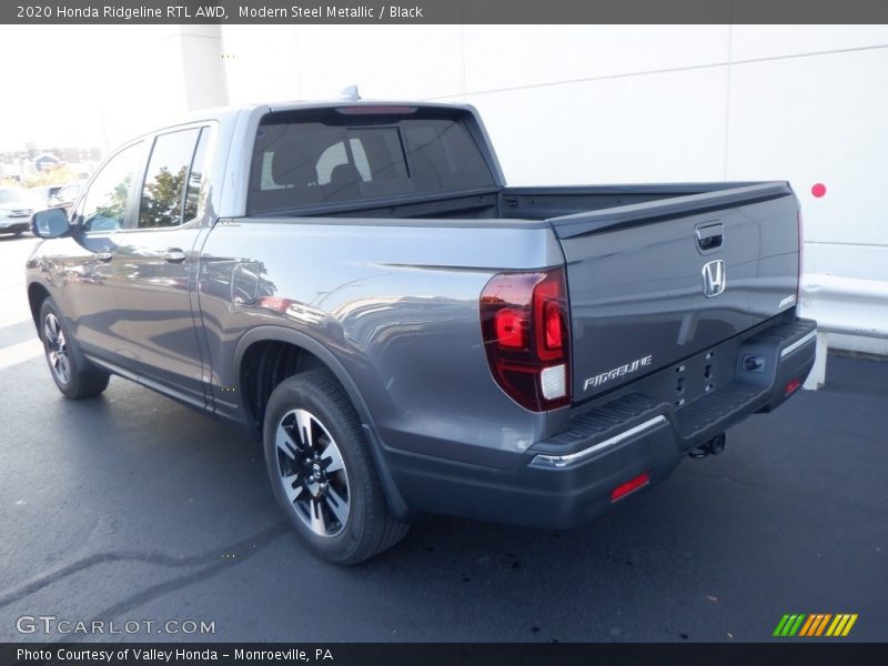 Modern Steel Metallic / Black 2020 Honda Ridgeline RTL AWD