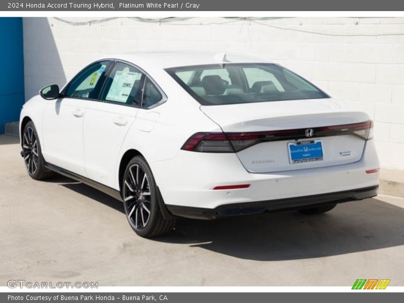 Platinum White Pearl / Gray 2024 Honda Accord Touring Hybrid