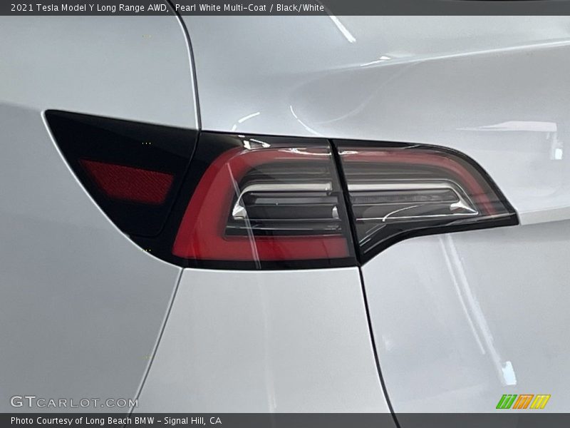 Pearl White Multi-Coat / Black/White 2021 Tesla Model Y Long Range AWD