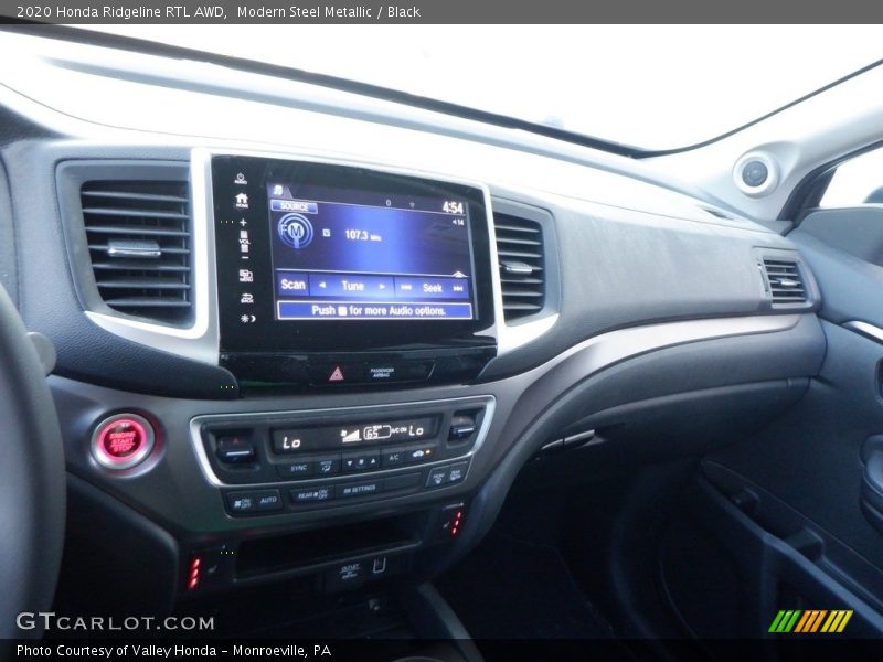 Modern Steel Metallic / Black 2020 Honda Ridgeline RTL AWD