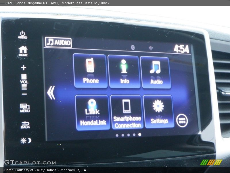 Modern Steel Metallic / Black 2020 Honda Ridgeline RTL AWD