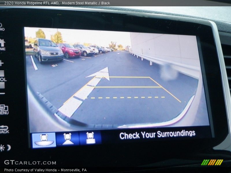 Modern Steel Metallic / Black 2020 Honda Ridgeline RTL AWD