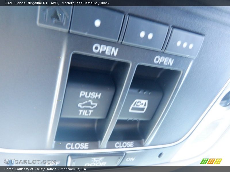 Modern Steel Metallic / Black 2020 Honda Ridgeline RTL AWD