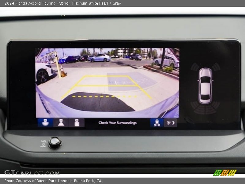 Platinum White Pearl / Gray 2024 Honda Accord Touring Hybrid