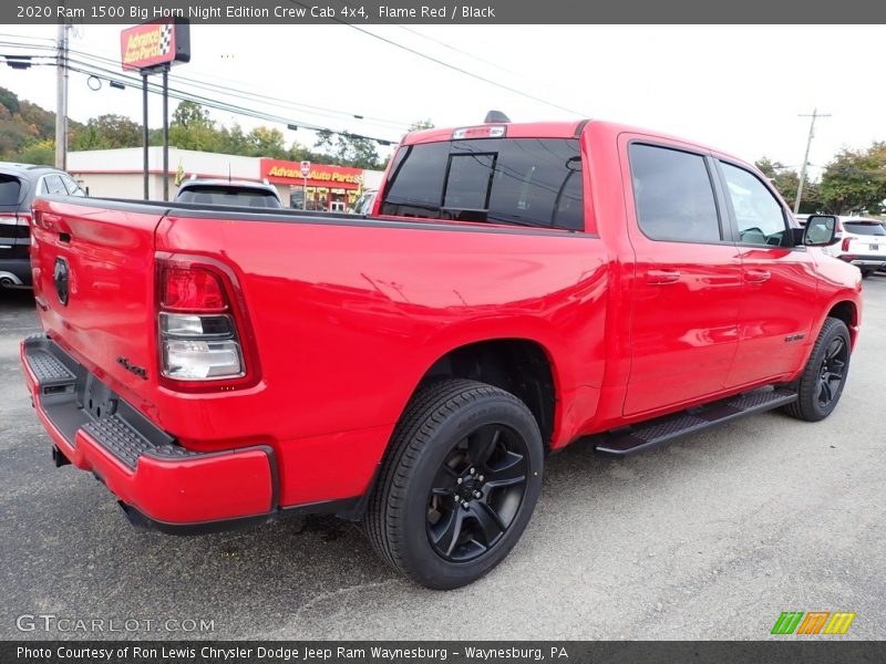 Flame Red / Black 2020 Ram 1500 Big Horn Night Edition Crew Cab 4x4