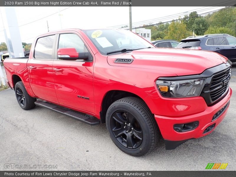 Front 3/4 View of 2020 1500 Big Horn Night Edition Crew Cab 4x4