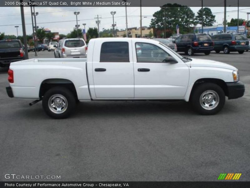 Bright White / Medium Slate Gray 2006 Dodge Dakota ST Quad Cab