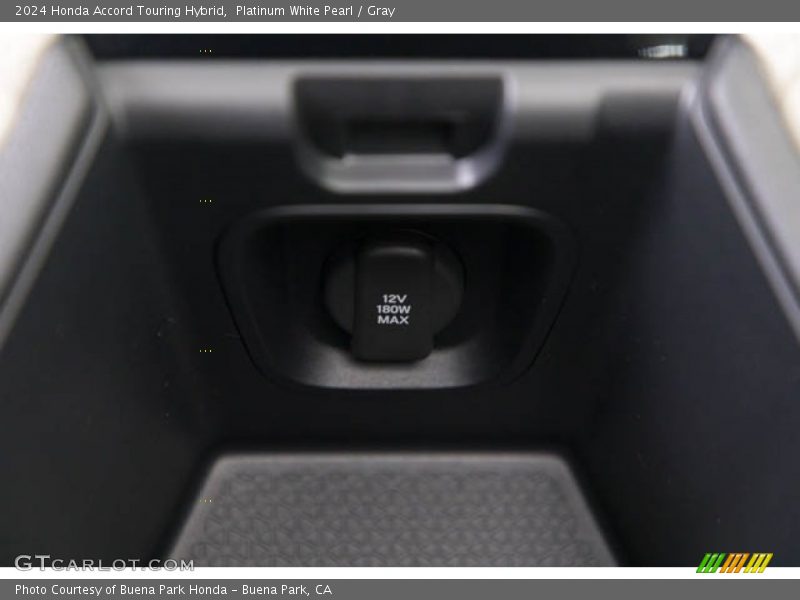 Platinum White Pearl / Gray 2024 Honda Accord Touring Hybrid