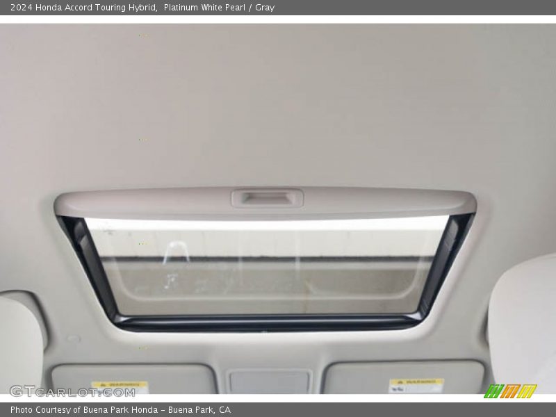 Platinum White Pearl / Gray 2024 Honda Accord Touring Hybrid