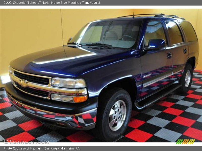 Indigo Blue Metallic / Tan/Neutral 2002 Chevrolet Tahoe LT 4x4