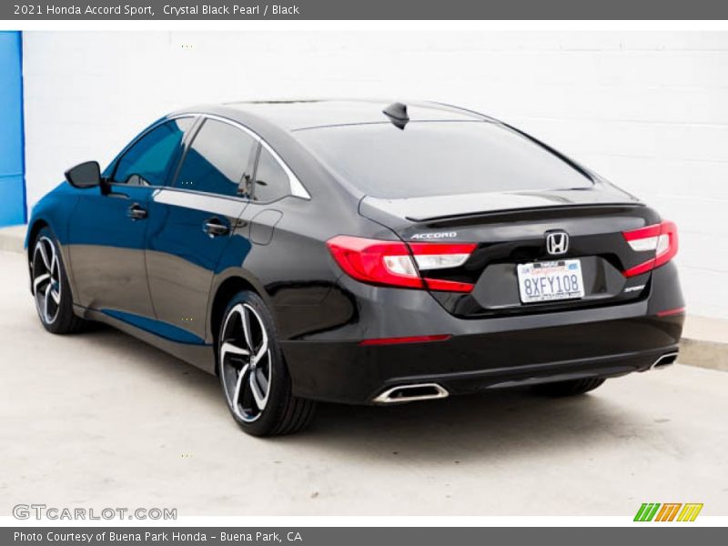 Crystal Black Pearl / Black 2021 Honda Accord Sport