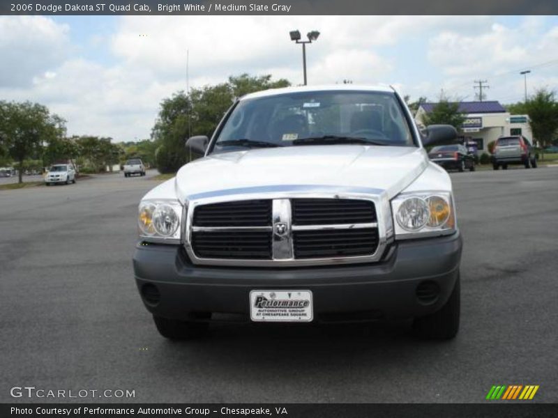 Bright White / Medium Slate Gray 2006 Dodge Dakota ST Quad Cab