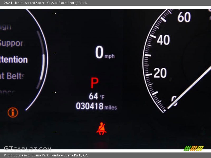 Crystal Black Pearl / Black 2021 Honda Accord Sport