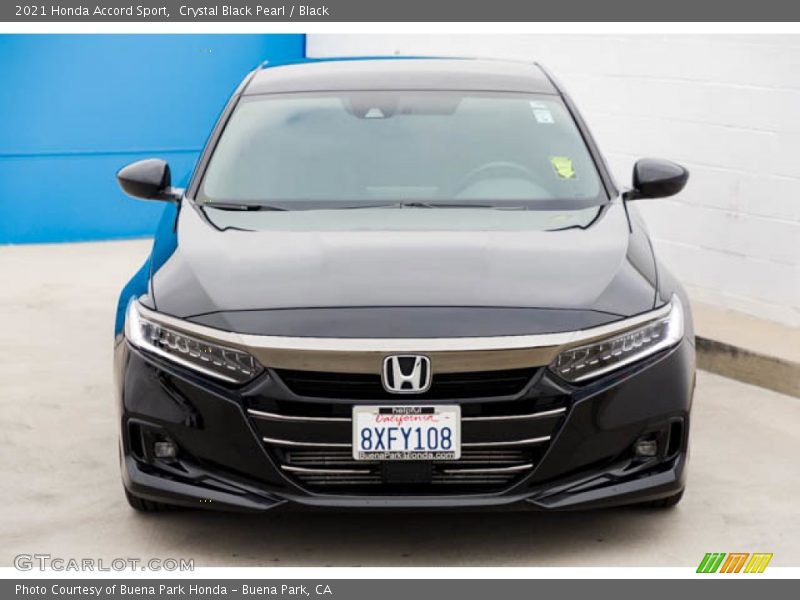 Crystal Black Pearl / Black 2021 Honda Accord Sport