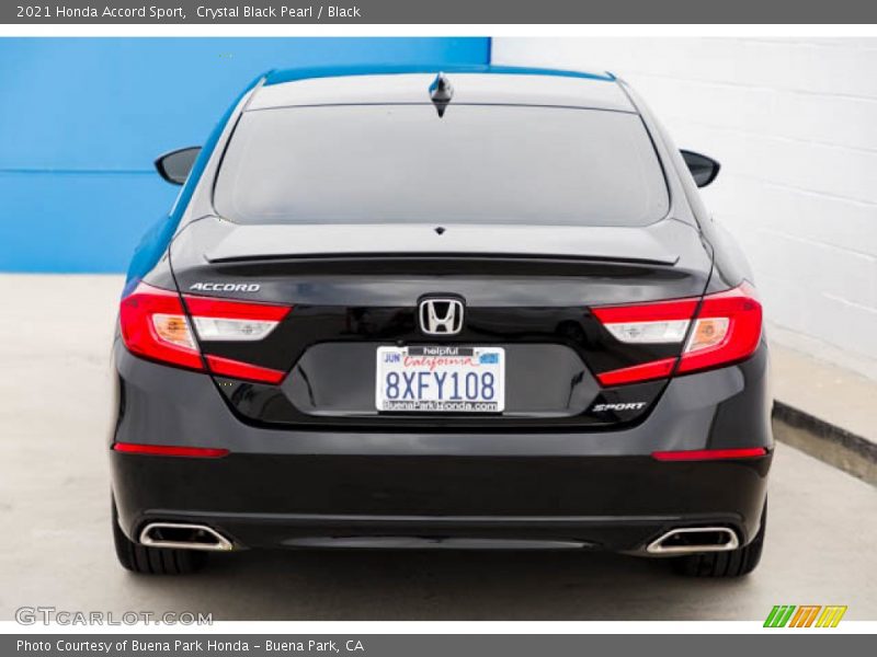 Crystal Black Pearl / Black 2021 Honda Accord Sport