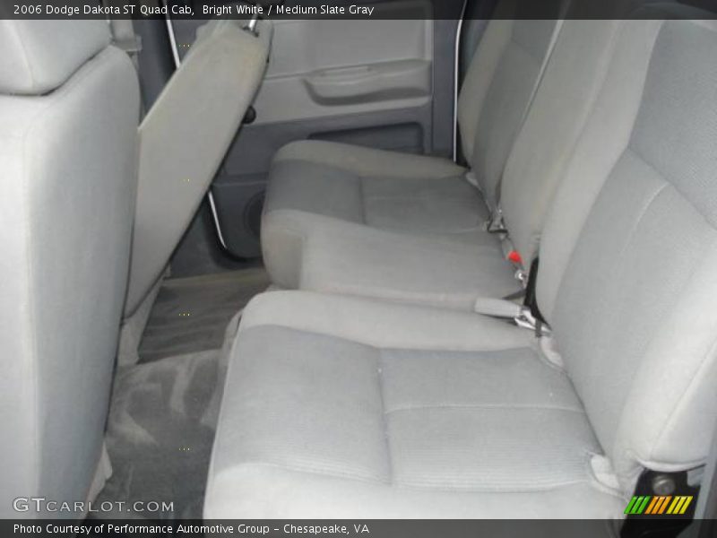 Bright White / Medium Slate Gray 2006 Dodge Dakota ST Quad Cab