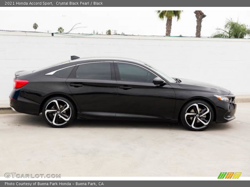 Crystal Black Pearl / Black 2021 Honda Accord Sport