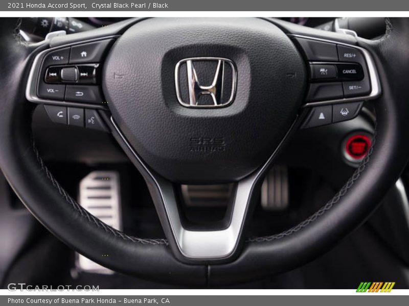 Crystal Black Pearl / Black 2021 Honda Accord Sport