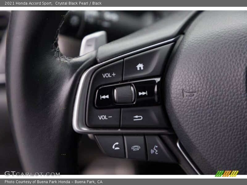 Crystal Black Pearl / Black 2021 Honda Accord Sport