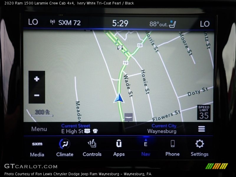 Navigation of 2020 1500 Laramie Crew Cab 4x4