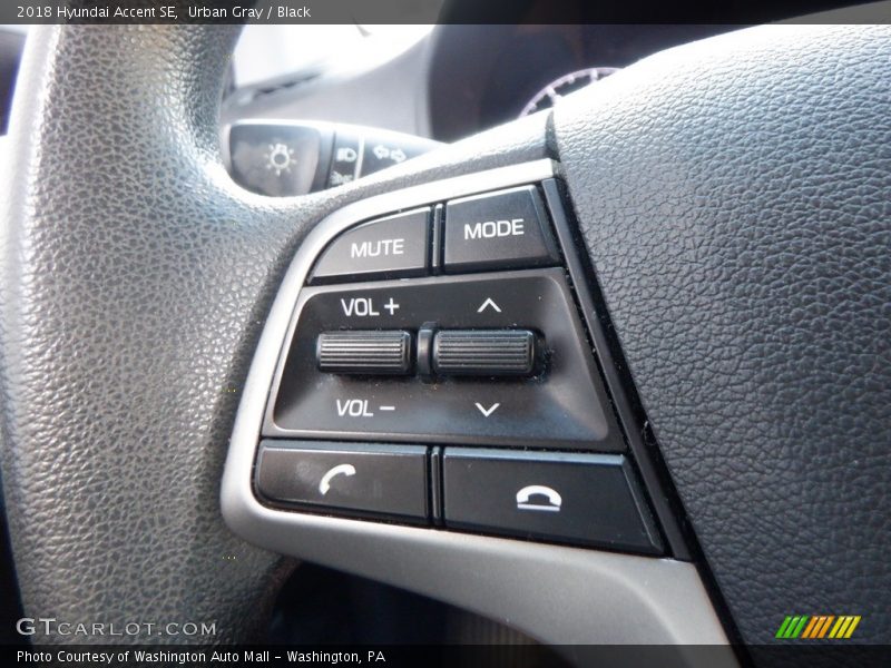 Urban Gray / Black 2018 Hyundai Accent SE