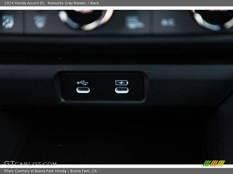 Meteorite Gray Metallic / Black 2024 Honda Accord EX