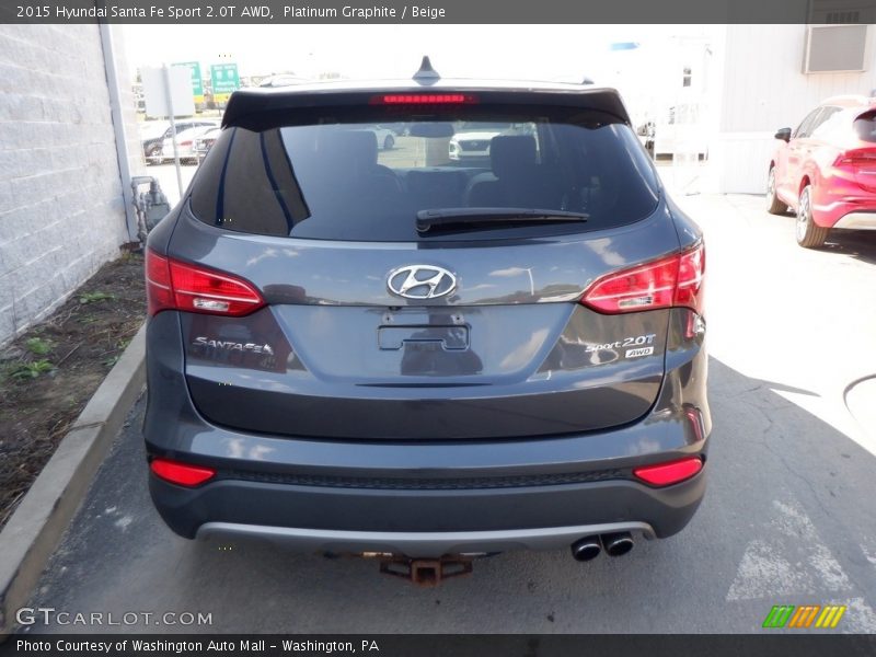 Platinum Graphite / Beige 2015 Hyundai Santa Fe Sport 2.0T AWD