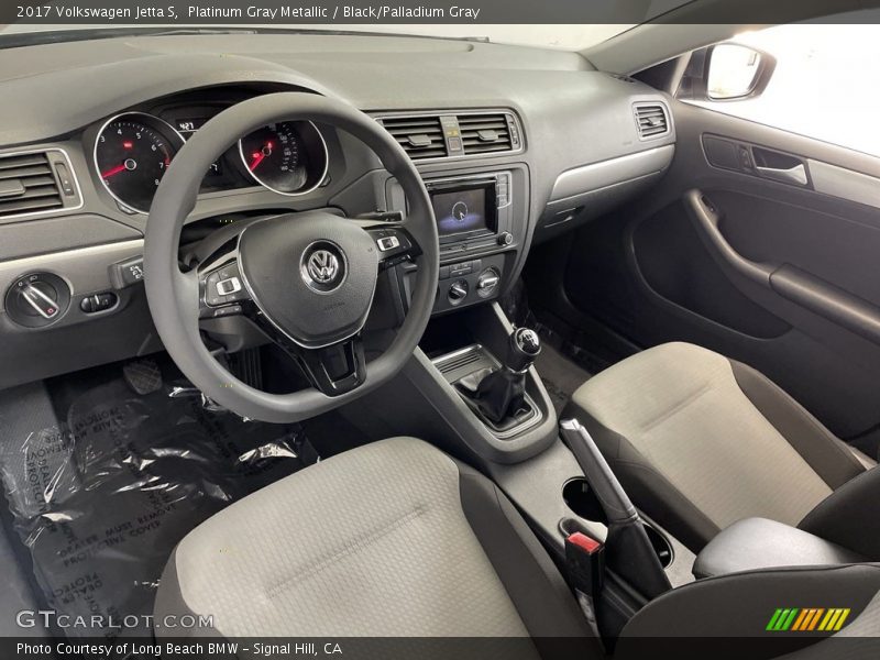  2017 Jetta S Black/Palladium Gray Interior