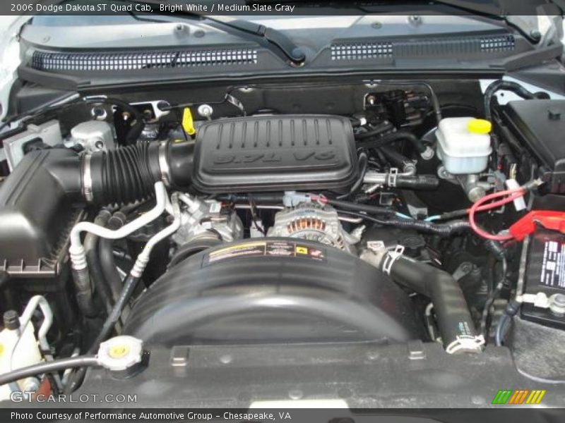 Bright White / Medium Slate Gray 2006 Dodge Dakota ST Quad Cab