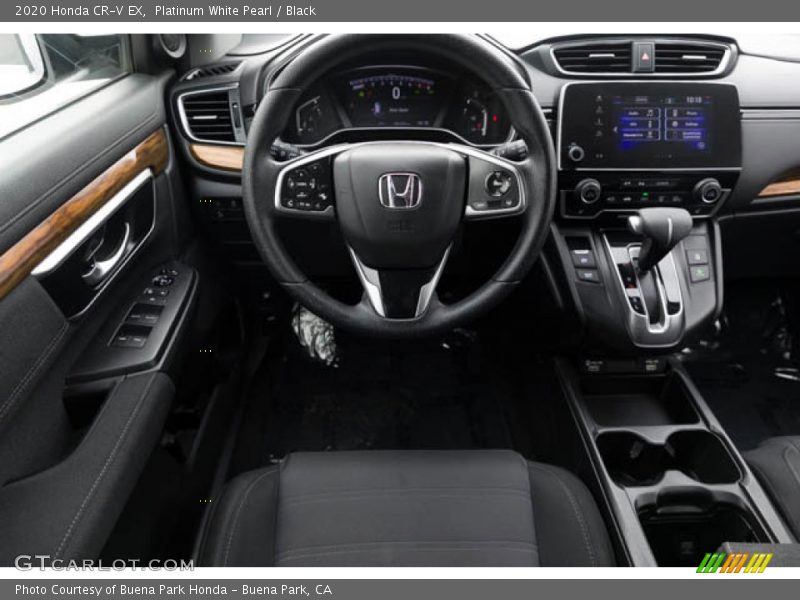 Platinum White Pearl / Black 2020 Honda CR-V EX