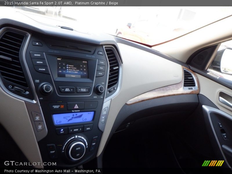 Platinum Graphite / Beige 2015 Hyundai Santa Fe Sport 2.0T AWD