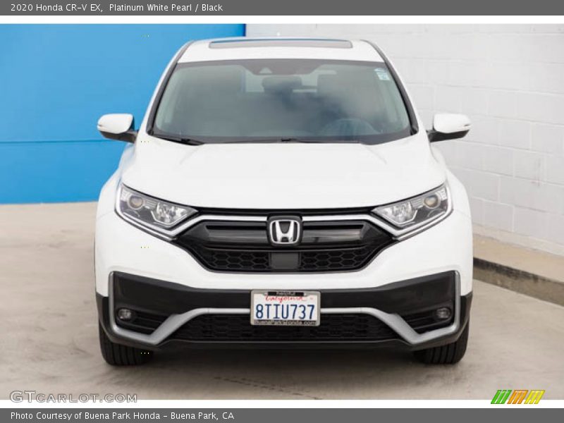 Platinum White Pearl / Black 2020 Honda CR-V EX