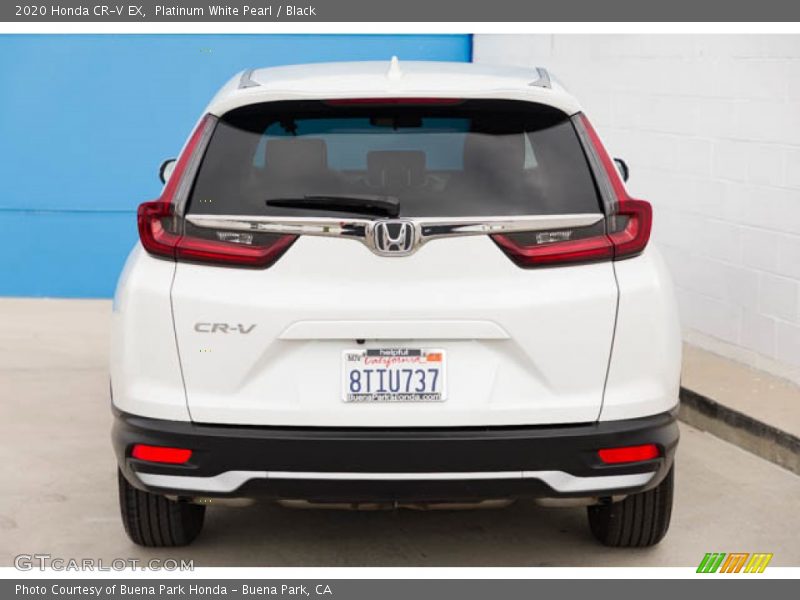 Platinum White Pearl / Black 2020 Honda CR-V EX