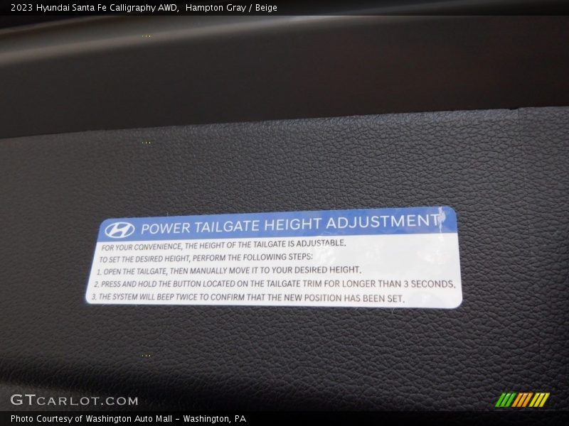 Hampton Gray / Beige 2023 Hyundai Santa Fe Calligraphy AWD