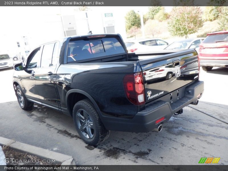 Crystal Black Pearl / Black 2023 Honda Ridgeline RTL AWD