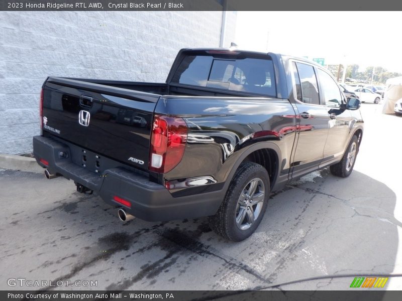 Crystal Black Pearl / Black 2023 Honda Ridgeline RTL AWD